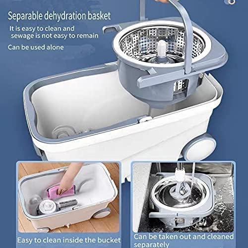 Ultimate 360° Spin Mop 🧽 | Stainless Steel with Microfiber Refills for Deep Cleaning Power 🔥💧