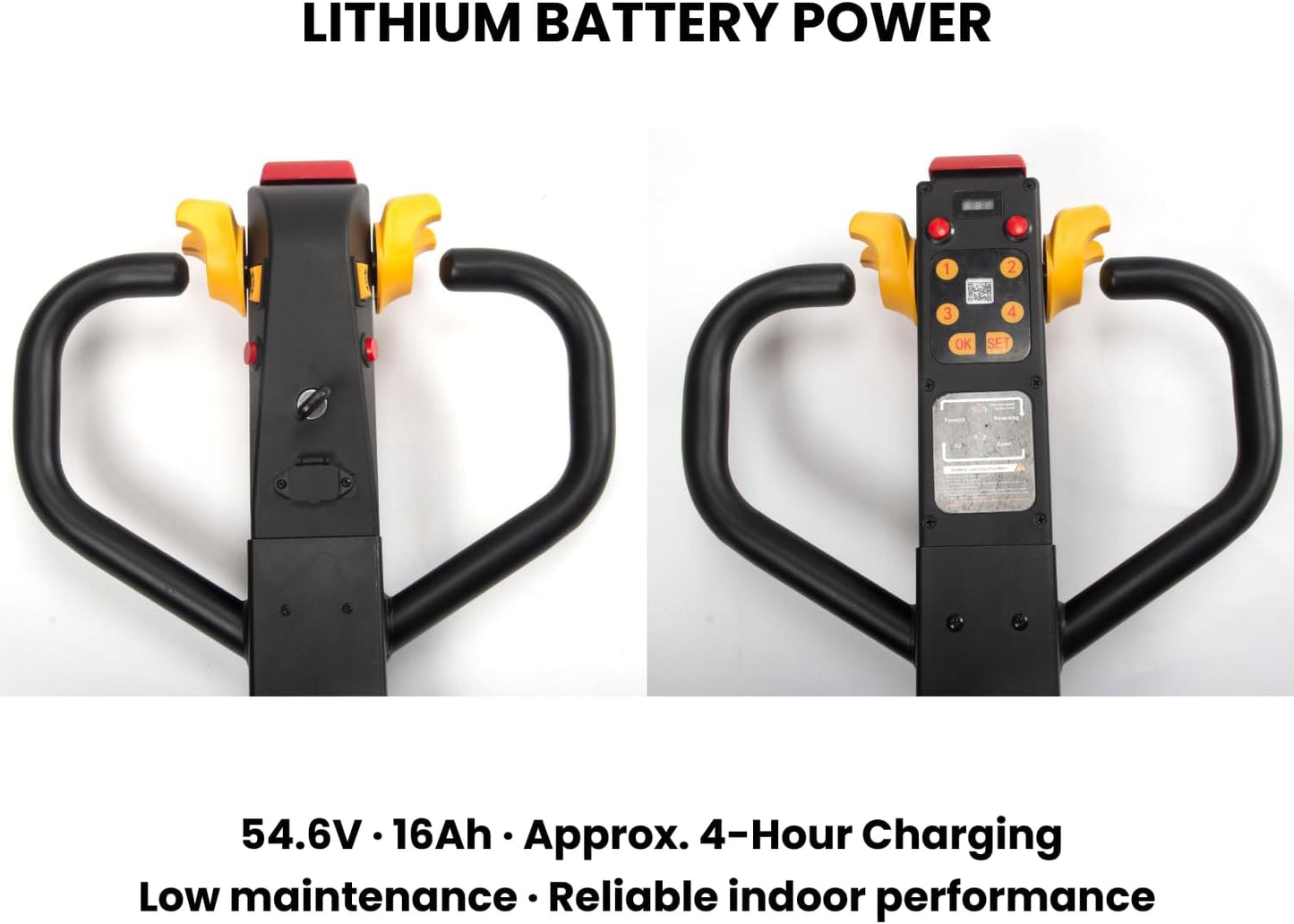 Heavy-Duty Electric & Manual Pallet Jack 🚚 | Lithium Battery Powered & Versatile 🛠️
