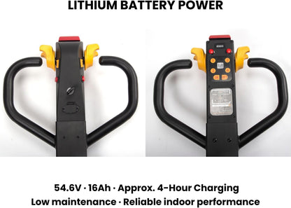 Heavy-Duty Electric & Manual Pallet Jack 🚚 | Lithium Battery Powered & Versatile 🛠️