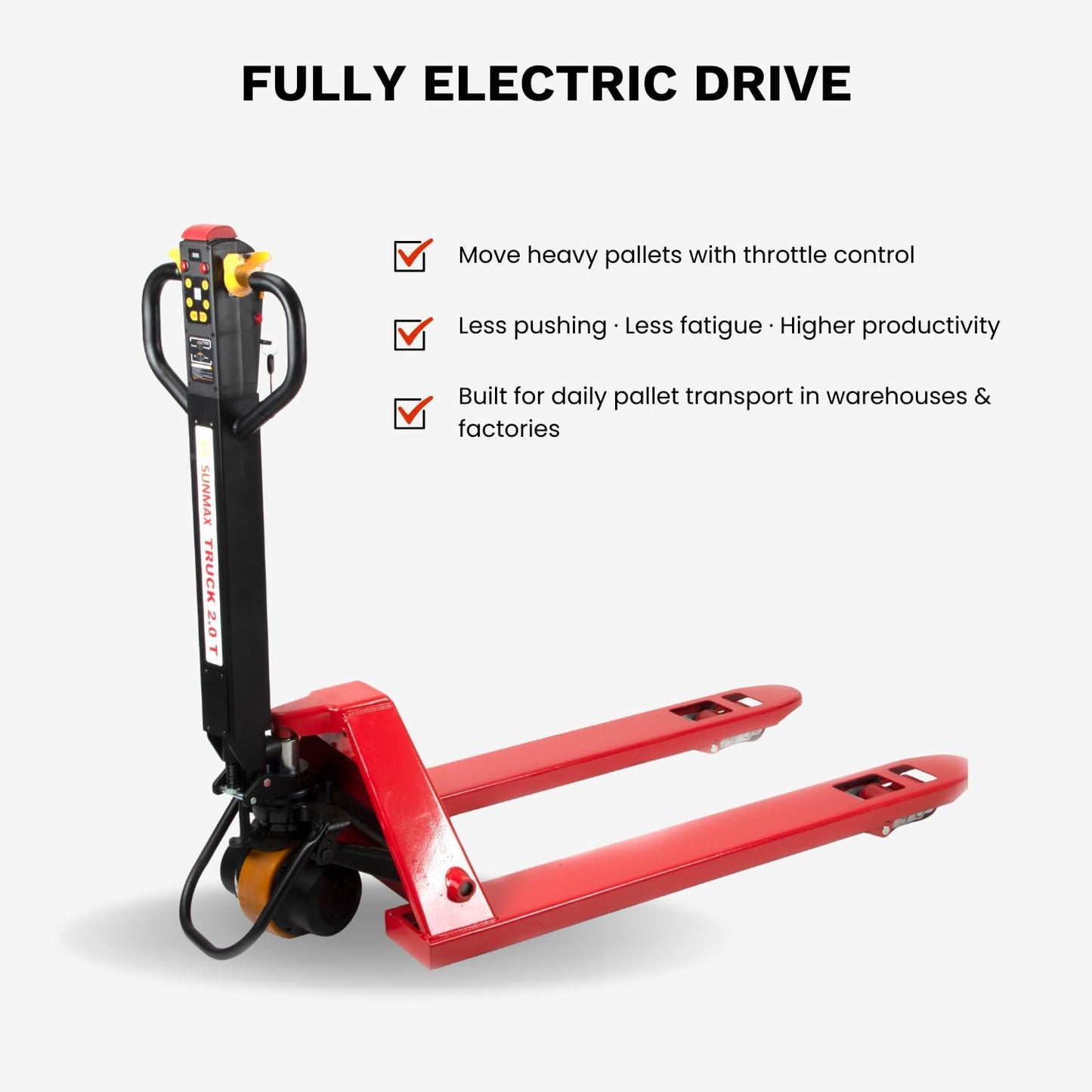 Electric Walk-Behind Pallet Jack 🚶‍♂️ | 4400 lb Capacity, Powerful Warehouse Transport Solution 🚚💪