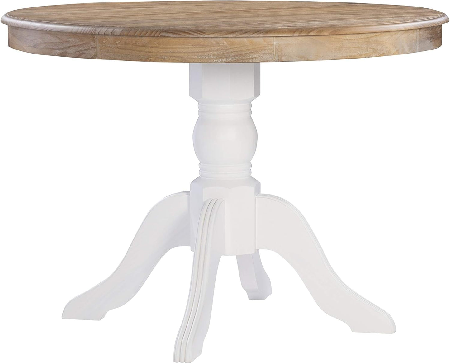 Cozy Corner Breakfast Table Set 🍽️ | Natural Wood Pedestal Design