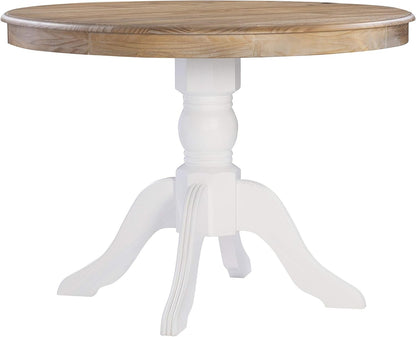 Cozy Corner Breakfast Table Set 🍽️ | Natural Wood Pedestal Design