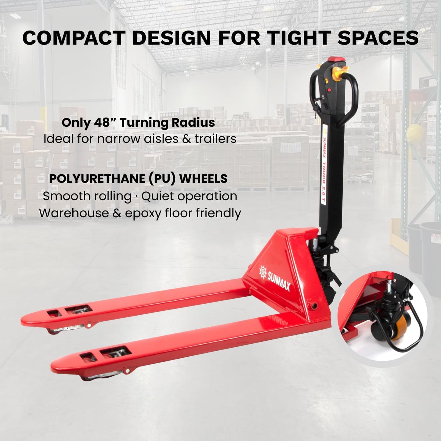 Electric Walk-Behind Pallet Jack 🚶‍♂️ | 4400 lb Capacity, Powerful Warehouse Transport Solution 🚚💪