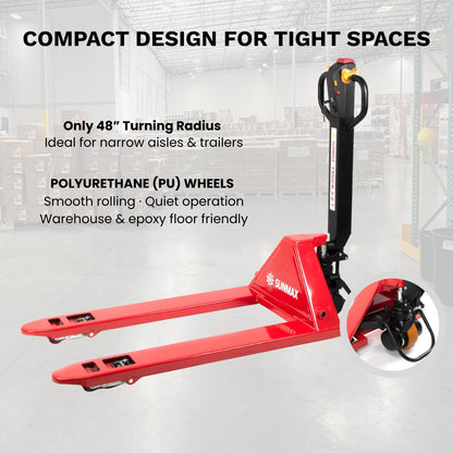 Electric Walk-Behind Pallet Jack 🚶‍♂️ | 4400 lb Capacity, Powerful Warehouse Transport Solution 🚚💪