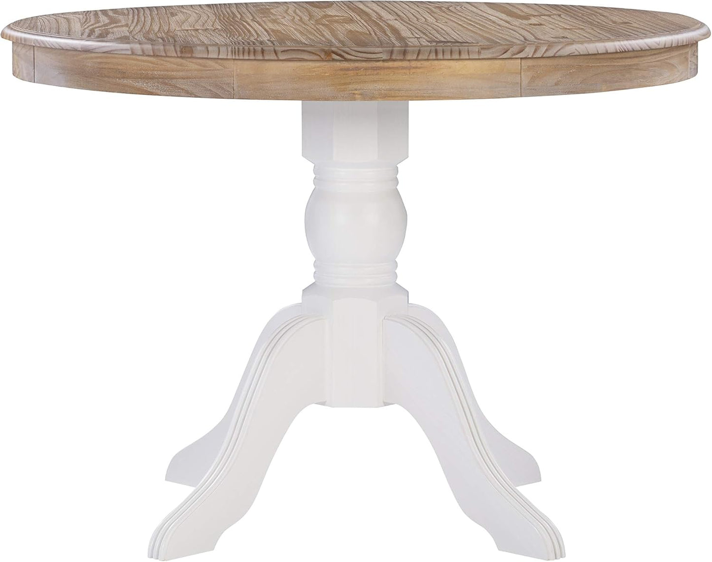 Cozy Corner Breakfast Table Set 🍽️ | Natural Wood Pedestal Design