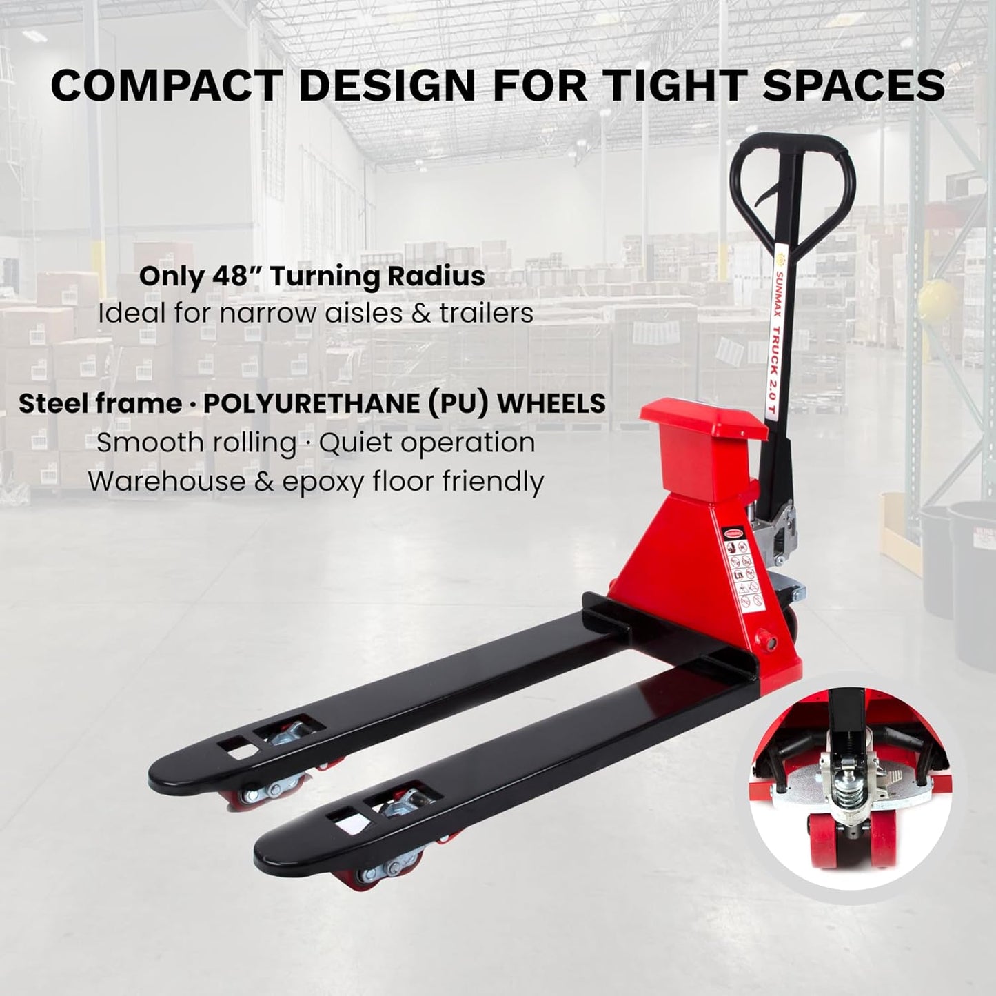 Heavy-Duty Digital Pallet Scale 📊 | Max 4400lbs Capacity | Ideal for Warehouse Storage & Shipping 📦🚚