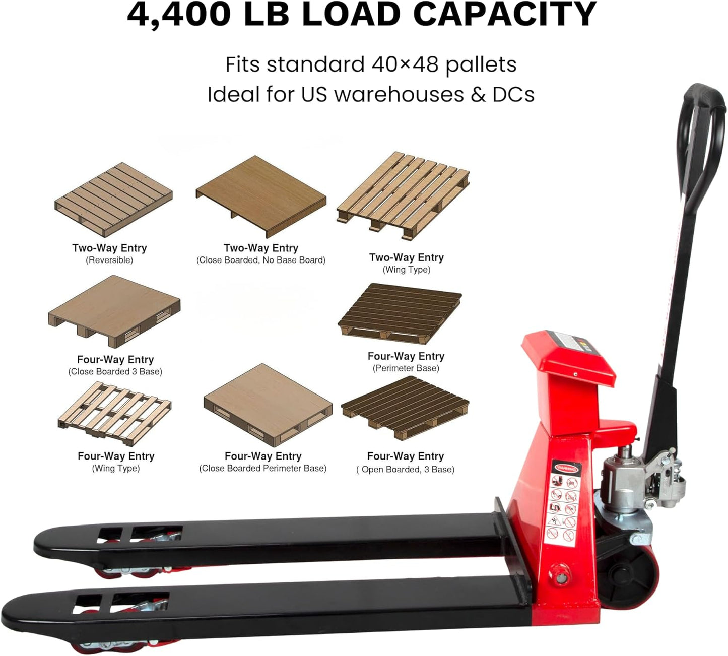 Heavy-Duty Digital Pallet Scale 📊 | Max 4400lbs Capacity | Ideal for Warehouse Storage & Shipping 📦🚚