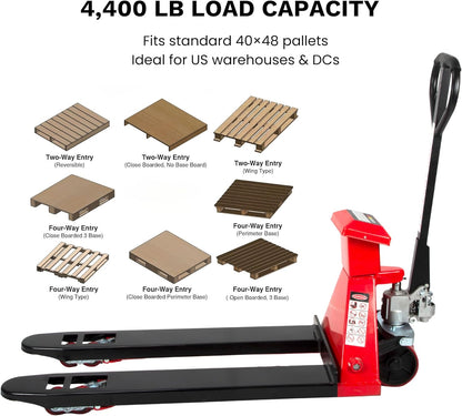 Heavy-Duty Digital Pallet Scale 📊 | Max 4400lbs Capacity | Ideal for Warehouse Storage & Shipping 📦🚚