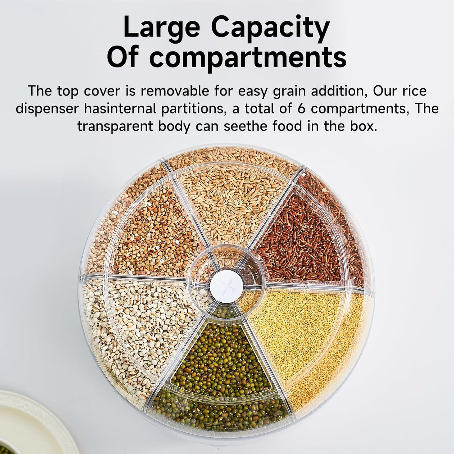 🌀 Keep Your Grains Neat & Tidy with This Rotating Dispenser! 🌾