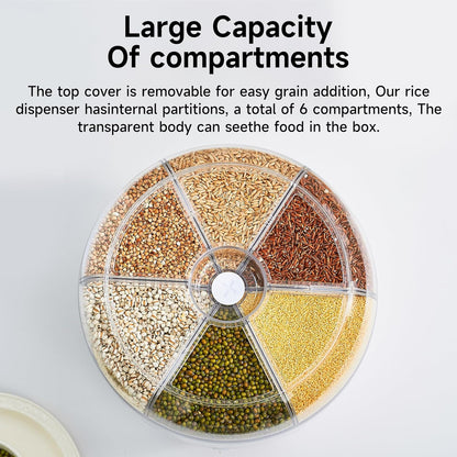 🌀 Keep Your Grains Neat & Tidy with This Rotating Dispenser! 🌾
