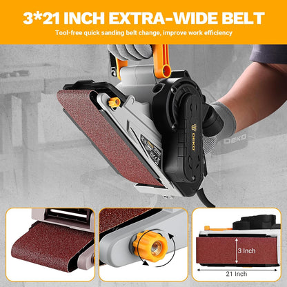 Corded Belt Sander for Smooth Finishing – Adjustable Speed for Precision 🔧🌲