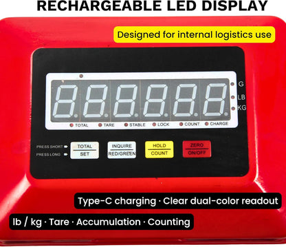 Heavy-Duty Digital Pallet Scale 📊 | Max 4400lbs Capacity | Ideal for Warehouse Storage & Shipping 📦🚚
