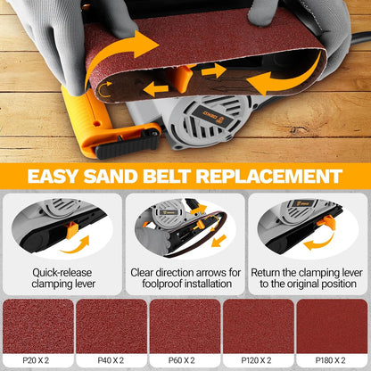 Corded Belt Sander for Smooth Finishing – Adjustable Speed for Precision 🔧🌲